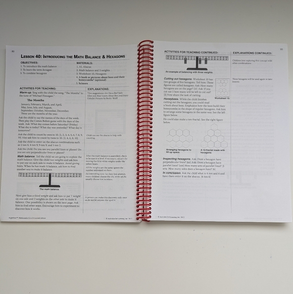 RightStart Math Level A Lessons Book - Picture 3 of 5